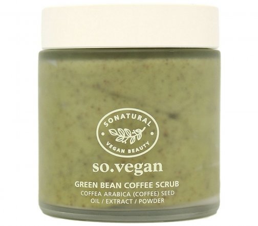 So Natural So Vegan Green Bean Скраб питательный для лица на основе экстракта зеленого кофе 105мл