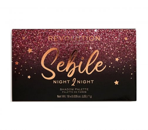 Makeup Revolution Палетка теней для век Sebile Night 2 Night