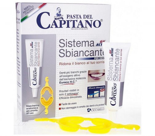 Pasta Del Capitano Набор Отбеливающая система Активный кислород Whitening With Ox-Active