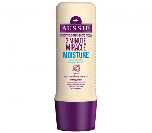 Aussie Средство интенсивного ухода для сухих волос Minute Miracle Moisture 250мл