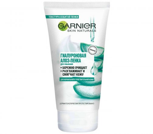 Garnier Skin Naturals Алоэ-пенка гиалуроновая для умывания лица 150мл