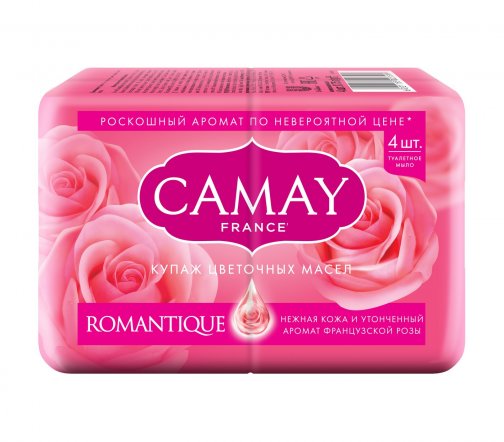 Camay Romantique Мыло Французская роза 4шт*75гр