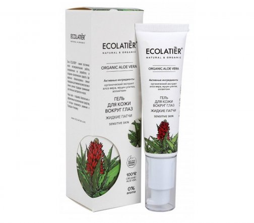 Ecolatier Organic Aloe Vera Гель для кожи вокруг глаз Жидкие патчи 30мл