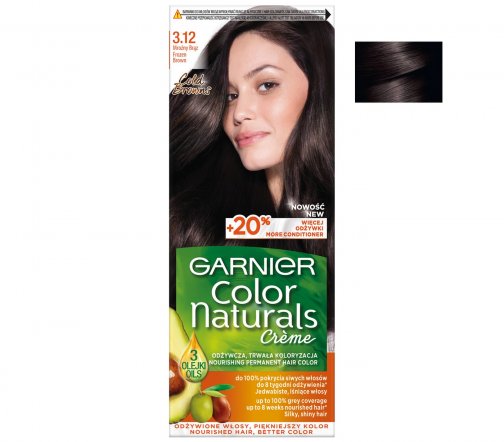 Garnier Color Naturals Крем-краска для волос 3.12 Ледяной темный шатен