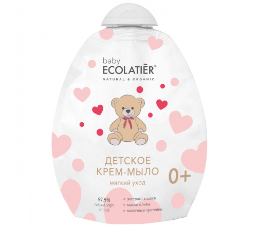 Ecolatier Baby Крем-мыло Мягкий уход 0+ дой-пак 250мл