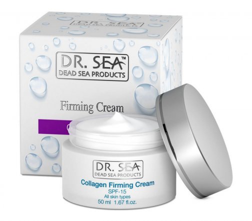 Dr.Sea Крем антивозрастной коллагеновый для лица с минералами Мертвого моря SPF15 ст50мл