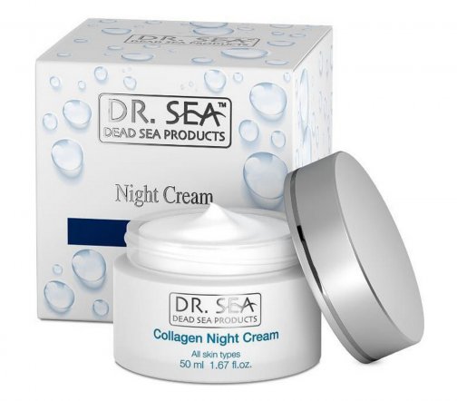 Dr.Sea Крем ночной антивозрастной с коллагеном и минералами Мертвого моря ст50мл