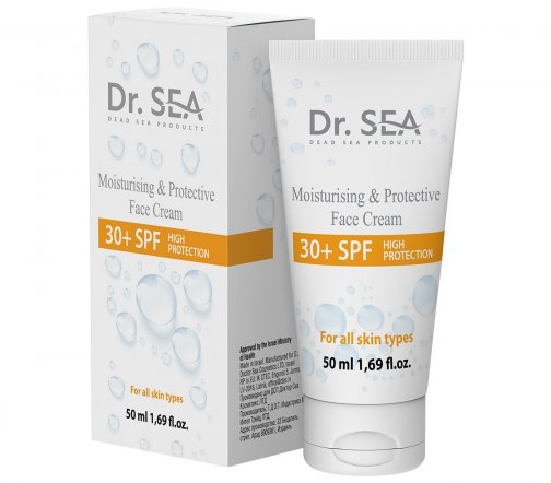 Dr.Sea Крем солнцезащитный увлажняющий для лица 30+ SPF ст50мл