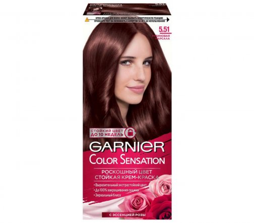 Garnier Color Sensation Роскошь цвета Крем-краска для волос 5.51 Рубиновая марсала
