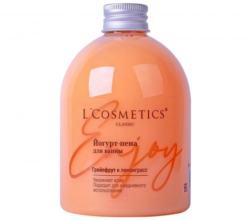 L'Cosmetics Йогурт-пена для ванны Грейпфрут и лемонграсс 500мл