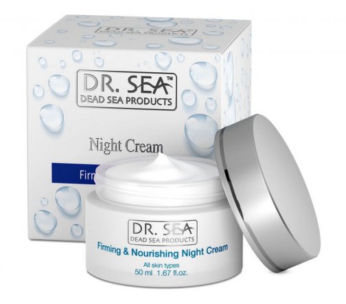 Dr.Sea Крем ночной укрепляющий и питательный с минералами Мертвого моря и витаминами А, Е и С ст50мл