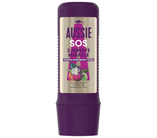 Aussie Средство интенсивного ухода для волос SOS 3 Minute Miracle 225мл
