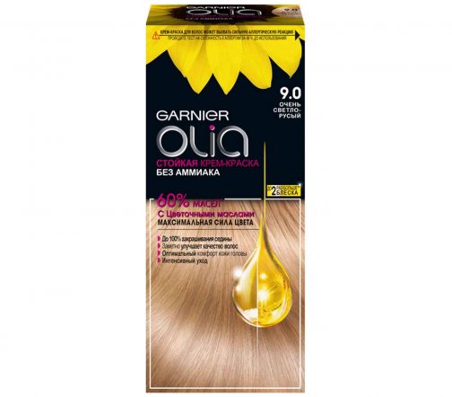 Garnier Olia Крем-краска для волос 9.0 Очень светло-русый