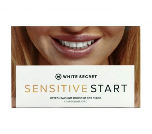 White Secret Sensitive Start Полоски отбеливающие для чувствительных зубов Стартовый курс 7 саше