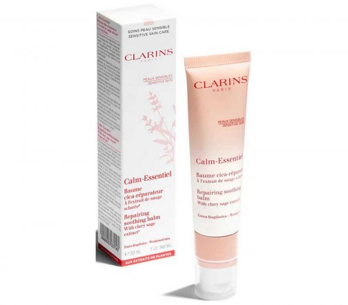 Clarins Calm Essentiel Бальзам восстанавливающий для чувствительной кожи лица и тела 30мл