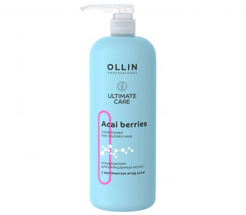 Ollin Professional Ultimate Care Кондиционер для окрашенных волос с экстрактом ягод асаи 1000мл