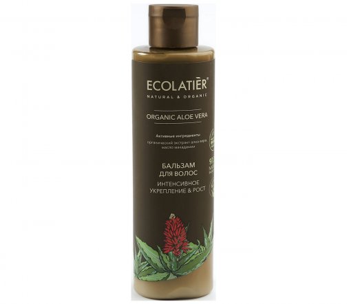 Ecolatier Organic Aloe Vera Бальзам для волос Интенсивное укрепление и рост 250мл