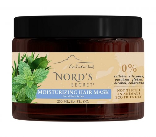Nord's Secret Маска увлажняющая для волос Мелиса и Масло чайного дерева 250мл