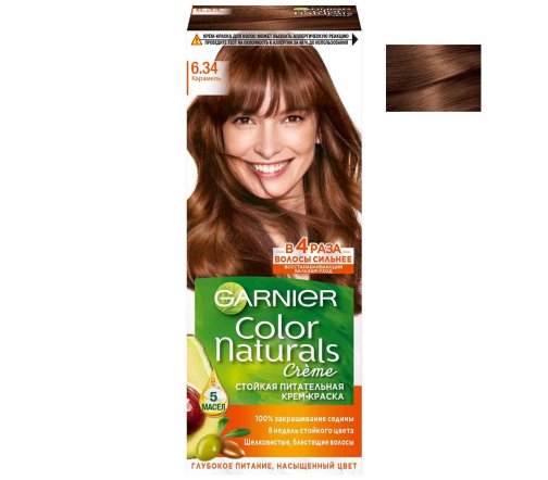 Garnier Color Naturals Крем-краска для волос 6.34 Карамель