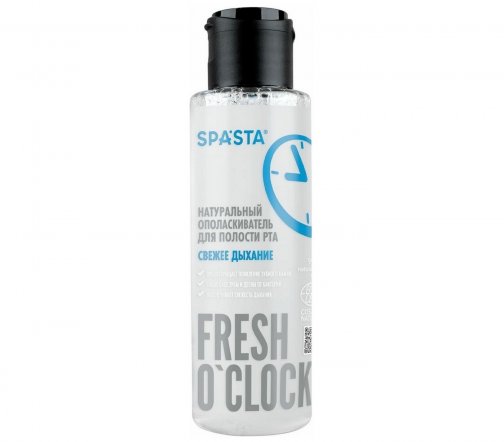 Spa'sta Ополаскиватель натуральный для полости рта Свежее дыхание Fresh O'Clock 100мл