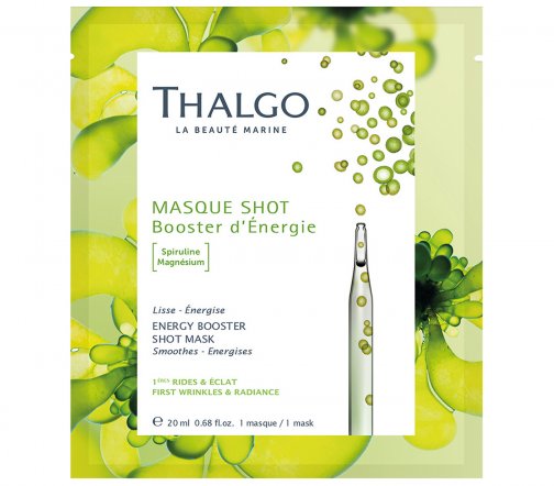 Thalgo Spiruline Boost Маска-экспресс тканевая энергизирующая для лица со спирулиной 20мл
