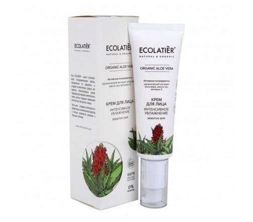Ecolatier Organic Aloe Vera Крем для лица Интенсивное увлажнение 50мл