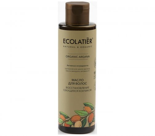 Ecolatier Organic Argana Масло для волос Глубокое восстановление 200мл