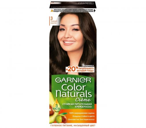Garnier Color Naturals Крем-краска для волос 3 Темный каштан