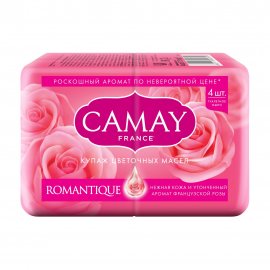 Camay Romantique Мыло Французская роза 4шт*75гр