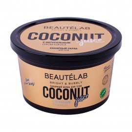 L'Cosmetics Beautelab Скраб сахарный для тела с натуральным соком кокоса 250мл