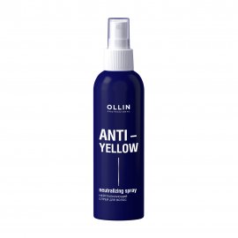 Ollin Professional Anti-Yellow Спрей нейтрализующий желтизну для осветленных волос 150мл