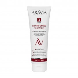 Aravia Laboratories Шампунь-активатор для роста волос с биотином, кофеином и витаминами 250мл