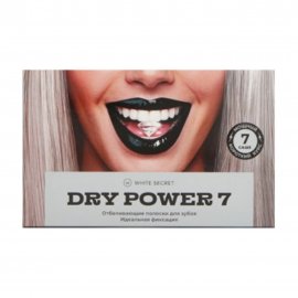 White Secret Dry Power 7 Полоски отбеливающие  для зубов Идеальная фиксация 7 саше