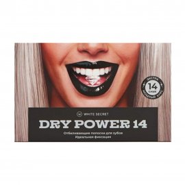 White Secret Dry Power 14 Полоски отбеливающие для зубов Идеальная фиксация 14 саше