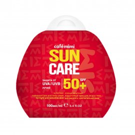 Cafe Mimi Крем солнцезащитный водостойкий для лица и тела SunCare SPF50+ 100мл