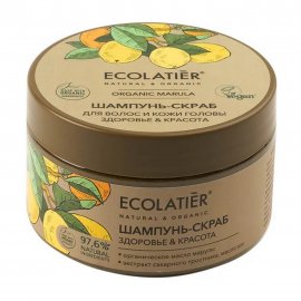 Ecolatier Organic Marula Шампунь-скраб для волос и кожи головы Здоровье и красота 300гр
