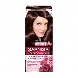 Garnier Color Sensation Роскошь цвета Крем-краска для волос 4.12 Холодный алмазный шатен