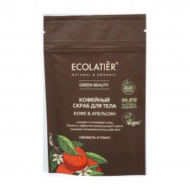 Ecolatier Organic Скраб кофейный для лица и тела Кофе и апельсин 40гр