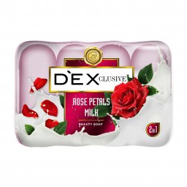 Dexclusive Мыло двухцветное 2в1 Rose Petals&Milk 4шт*85гр