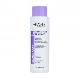 Aravia Professional Шампунь оттеночный для поддержания холодных оттенков осветленных волос 400мл