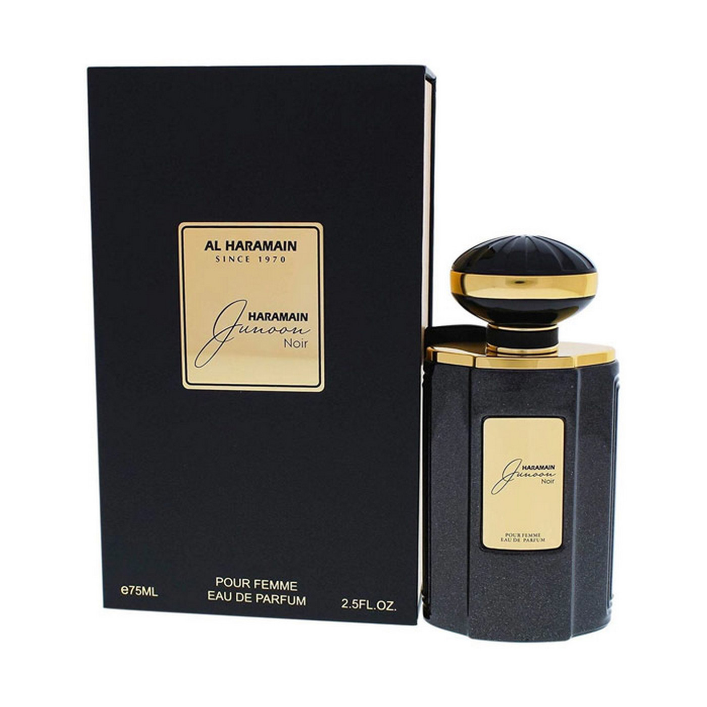 Al Haramain since 1970. Junoon Noir pour femme парфюмированная вода (EDP) 75мл. Al Haramain Junoon Noir (w) EDP 75ml Tester. Al Haramain Perfumes - Junoon oud.