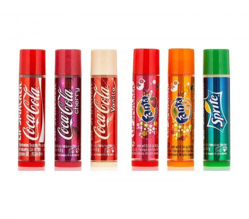 Lip Smacker Набор бальзамов для губ Coca Cola in Tin 6шт в подарочной упаковке