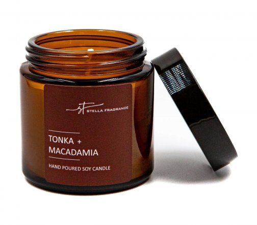 Stella Fragrance Свеча ароматическая Tonka+Macadamia 90гр