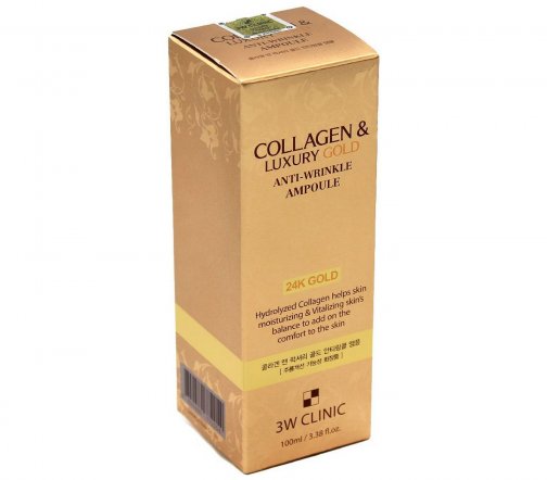 3W Clinic Collagen Collagen&Luxury Gold Сыворотка с золотом и коллагеном 100мл