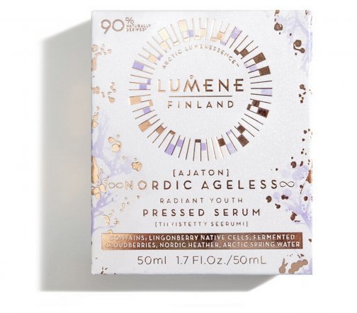 Lumene Nordic Ageless Ajaton Сыворотка пресованная для визуальной коррекции возрастных изменений кож