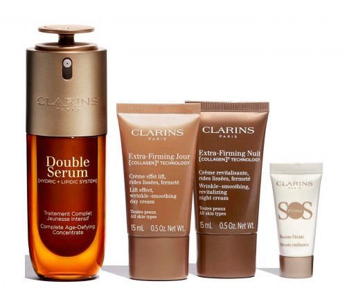 Clarins Double Serum Набор для антивозрастного ухода за кожей лица