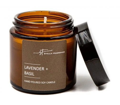 Stella Fragrance Свеча ароматическая Lavender+Basil 90гр