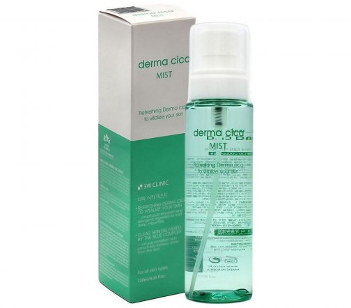 3W Clinic Derma Cica Мист для лица с экстрактом центеллы азиатской 120мл