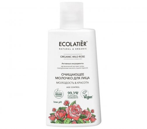 Ecolatier Organic Wild Rose Набор Гель для лица+Молочко для лица+Крем дневной для лица