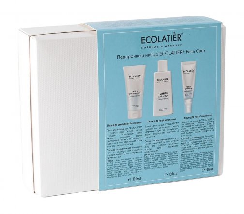 Ecolatier Набор Face Care Гель для умывания 100мл+Тоник для лица 150мл+Крем для лица 50мл